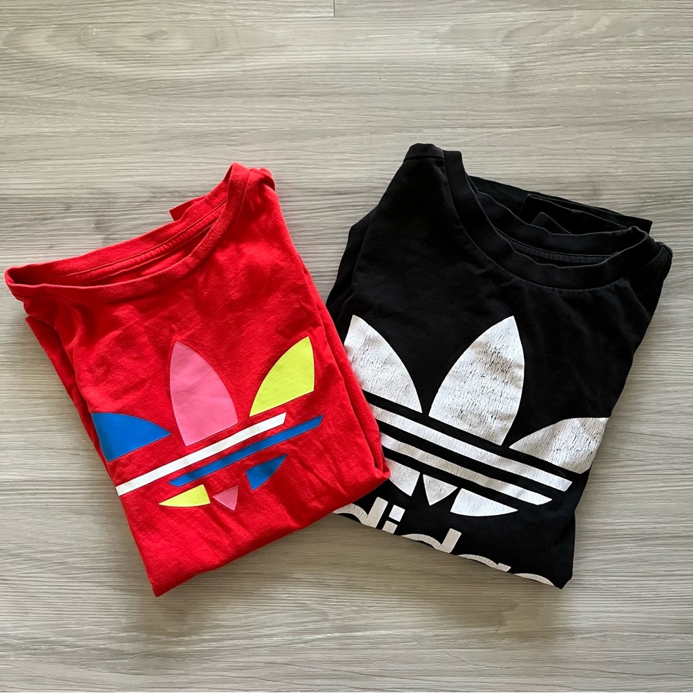 BUNDLE!! Adidas TEES  ( Youth M) LONG SLEEVE & SHORT SLEEVE!!!